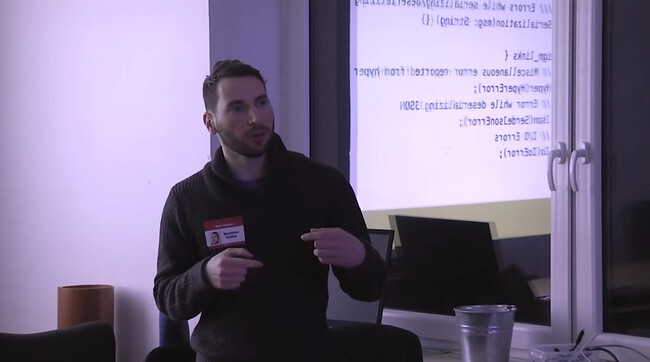 Me speaking at Rust Cologne, 2017