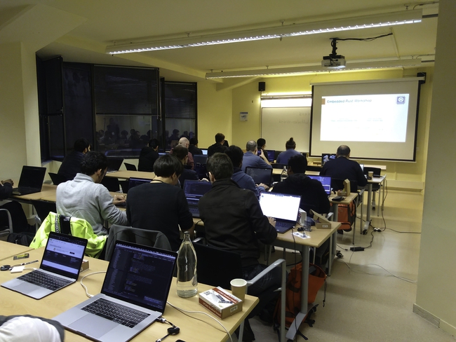 Me speaking at RustFest, 2019