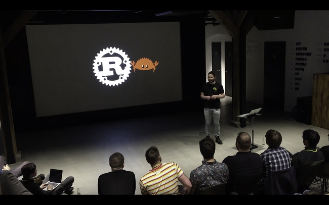 Me speaking at programmier.bar, 2020